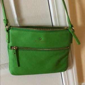 Kate spade lime green crossbody purse
